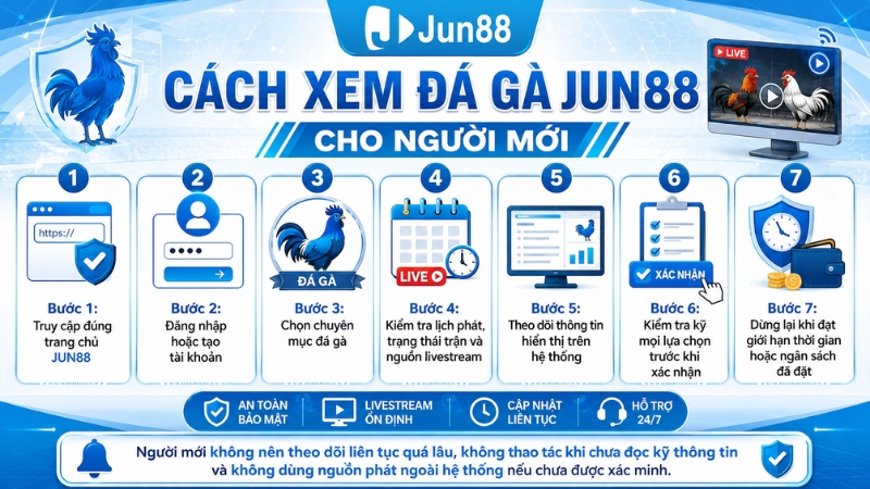 Cách Xem Đá Gà JUN88 Cho Người Mới